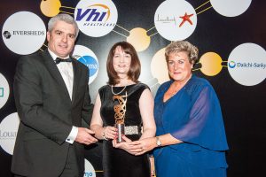 ILFA accepting an Irish Healthcare Award
