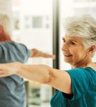 Couple doing yoga