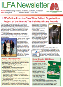 Front page of the ILFA Spring Newsletter 2023